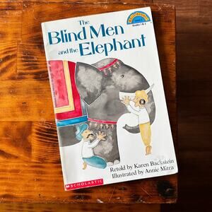 Vintage 1992 Scholastic The Blind Men & The Elephant Paperback Book